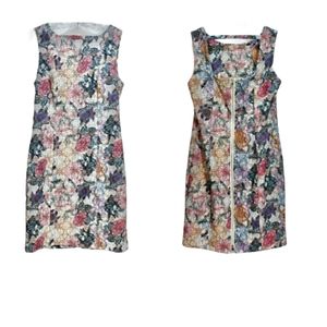 Women's  H&M Floral Cut Out Back Pencil Dress 12